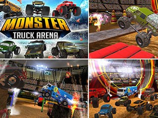 Monster truck arena driver